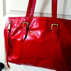 Leather computer bag